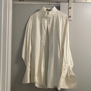 Calvin Klein Cream Tuxedo Dress Shirt 17 neck
32/33